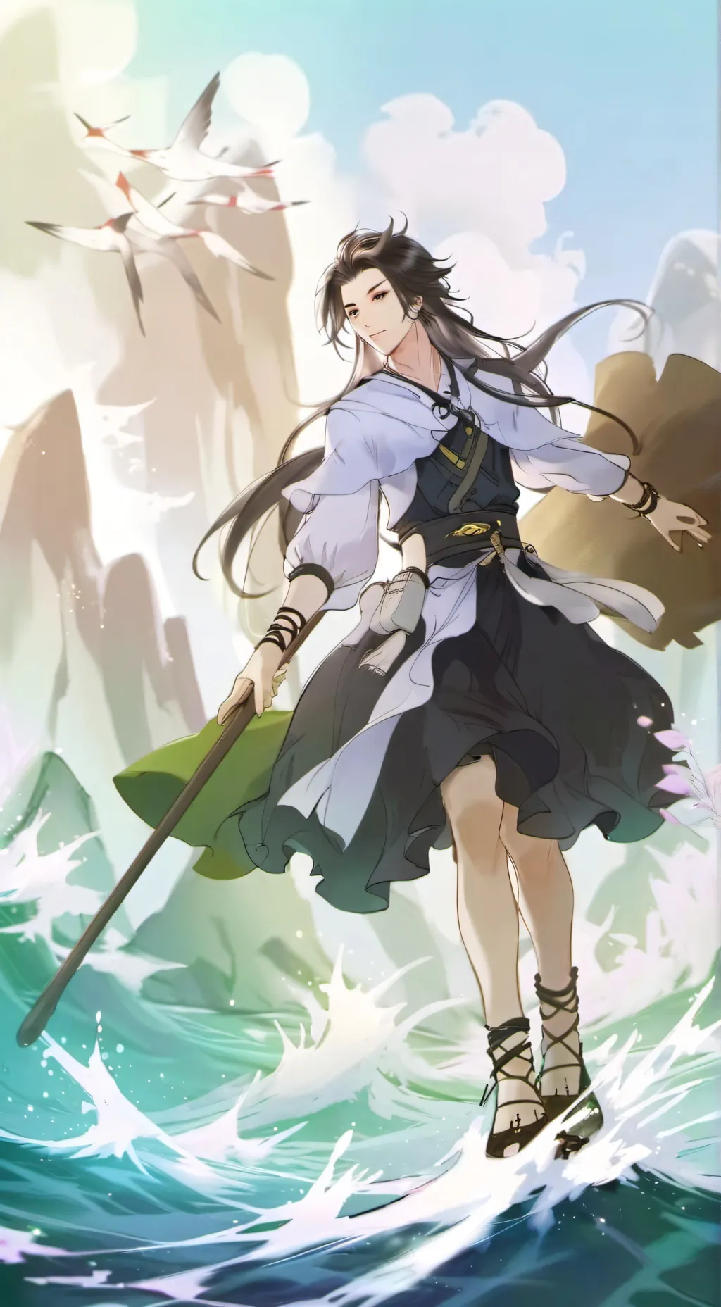 ai character: omz/bakugo/deku background