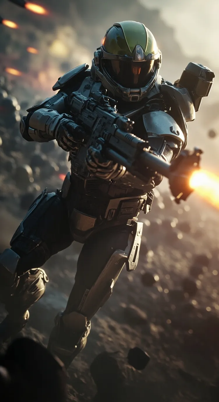 ai character: war of Mega City 4 background