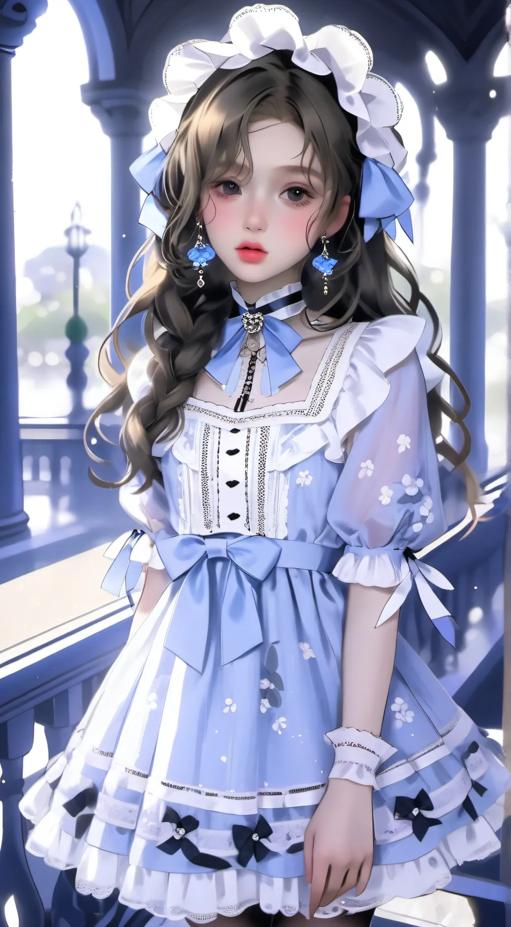 ai character: Forsaken Rainy day background