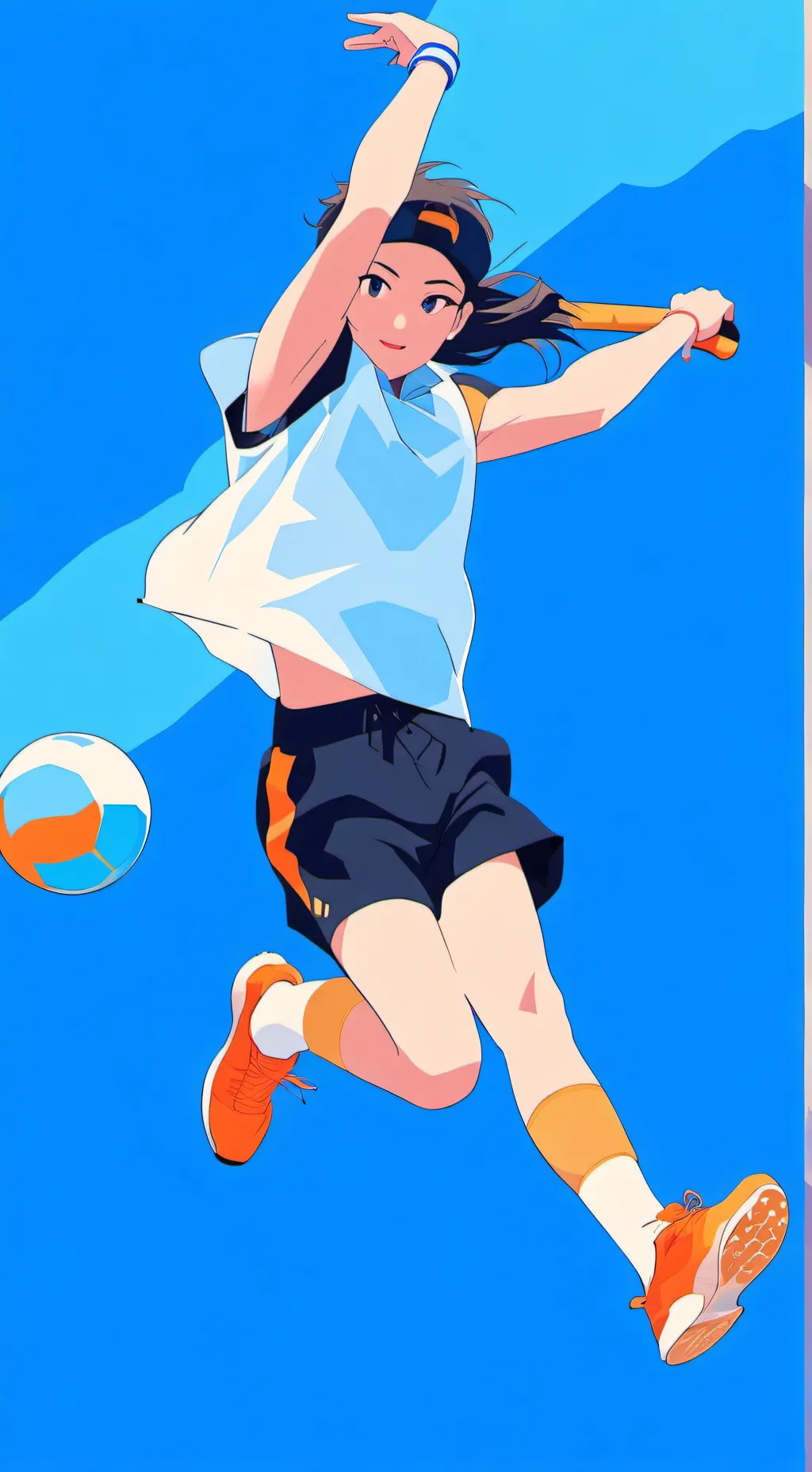 ai character: Alex Blue background