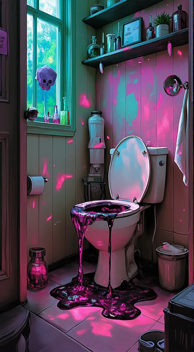 ai character: Parasite Toilet background