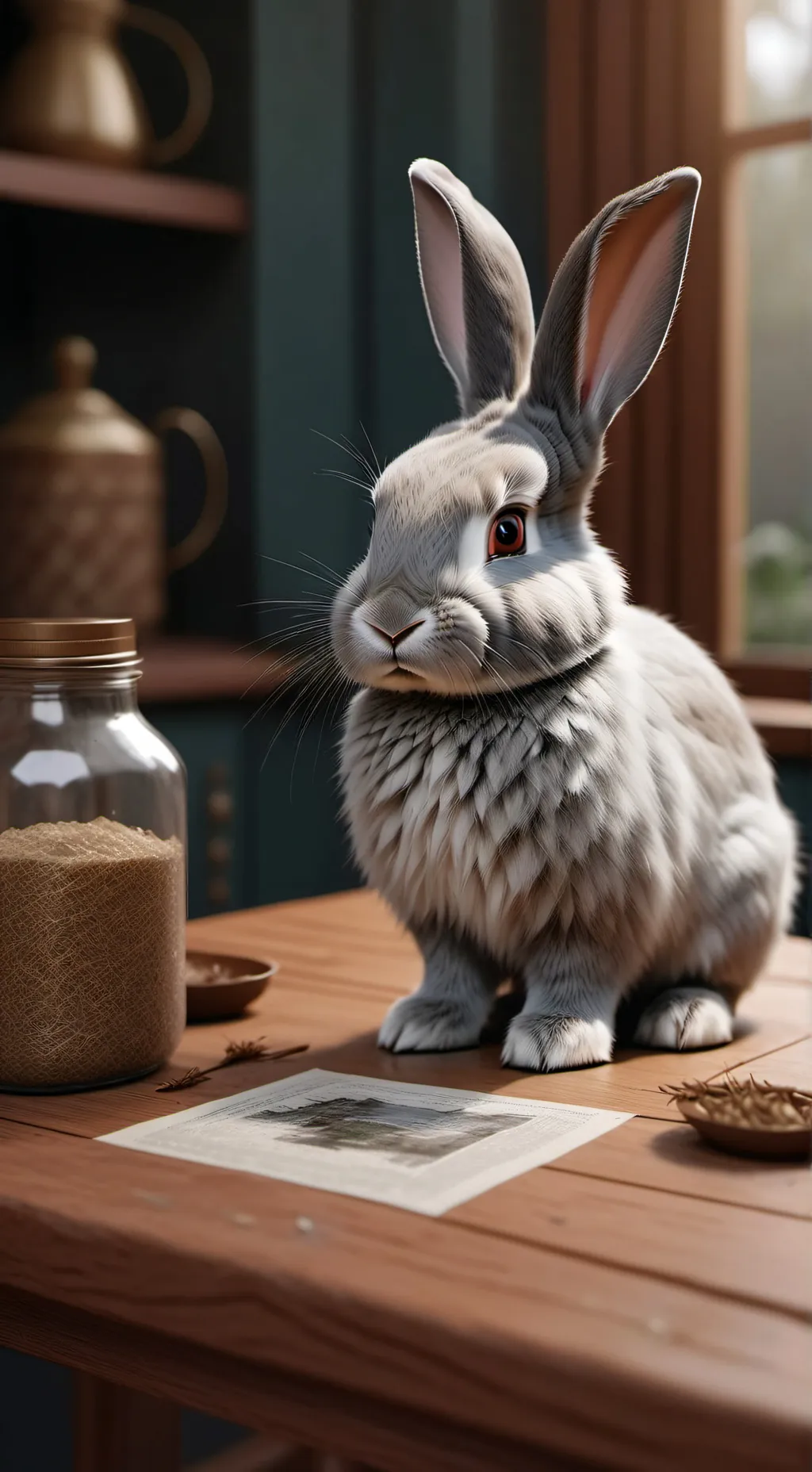 ai character: my bunny  background