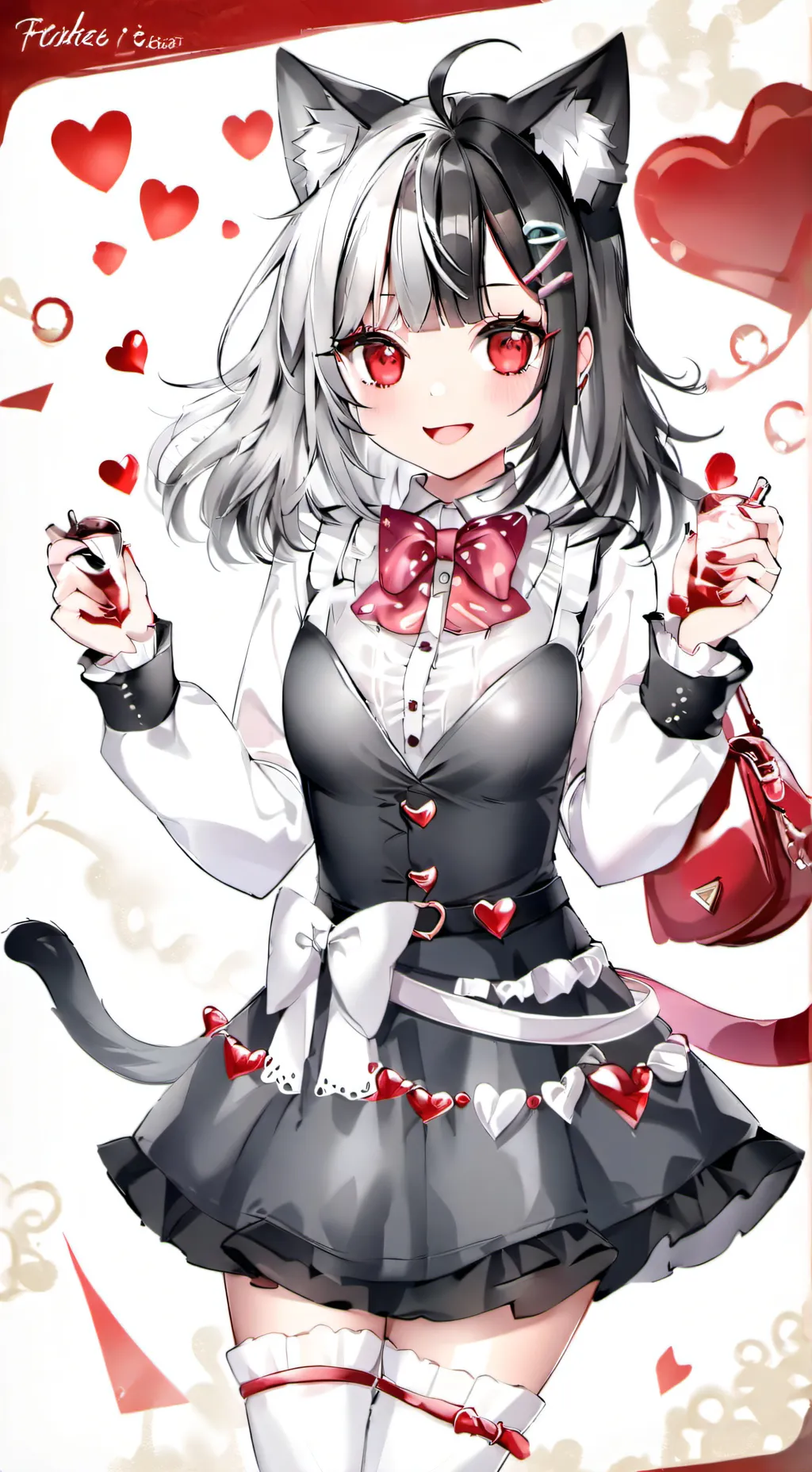 ai character: Kitty cat background