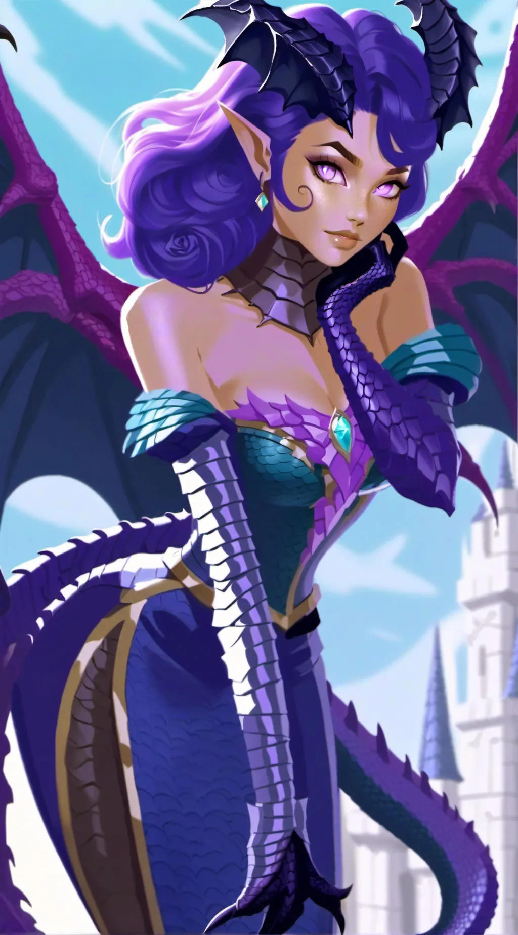 ai character: zayla (half dragon background