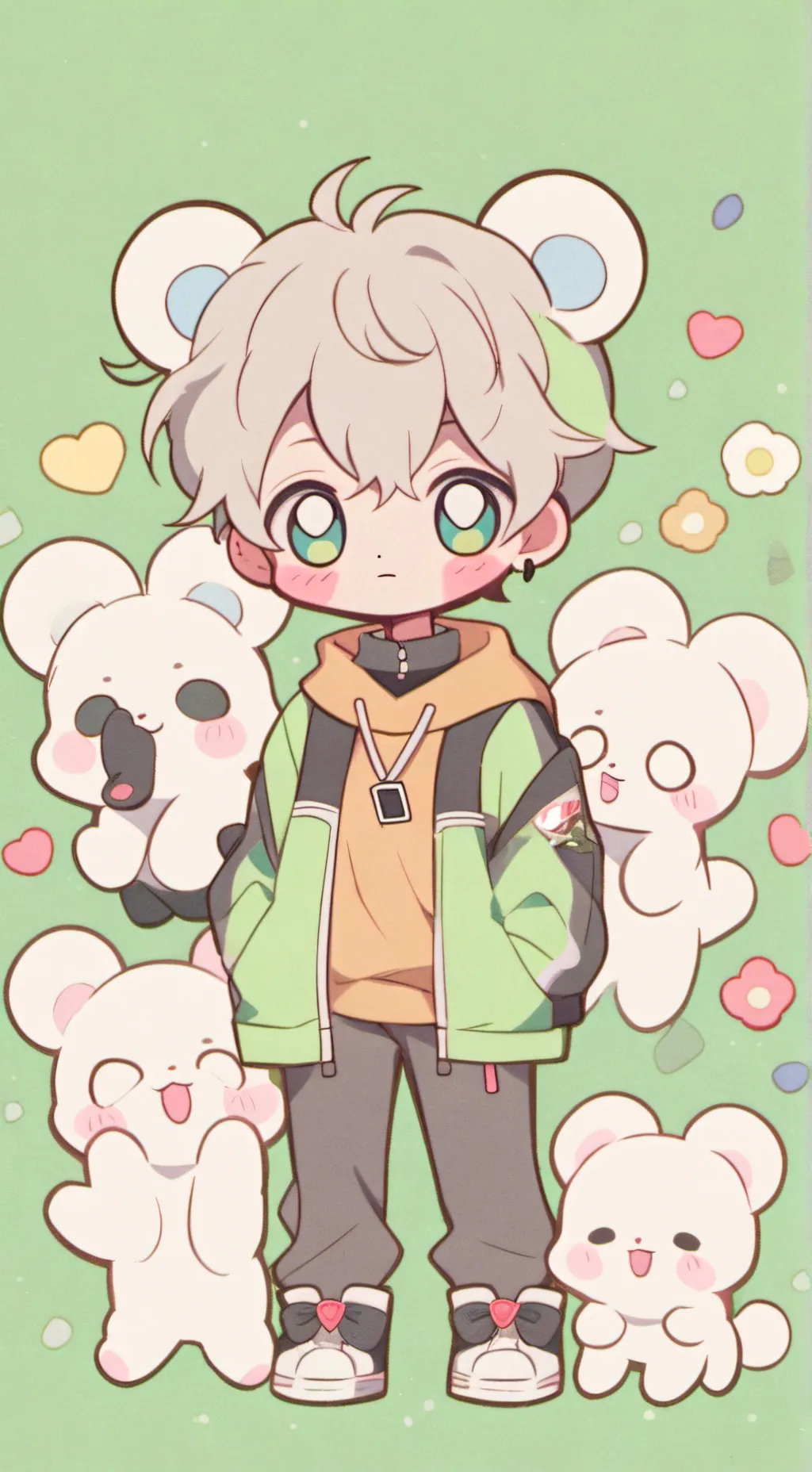 ai character: STRAY KIDS PICK ME background