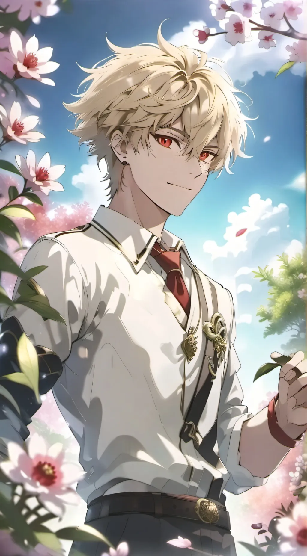 ai character: Katsuki Bakugo background