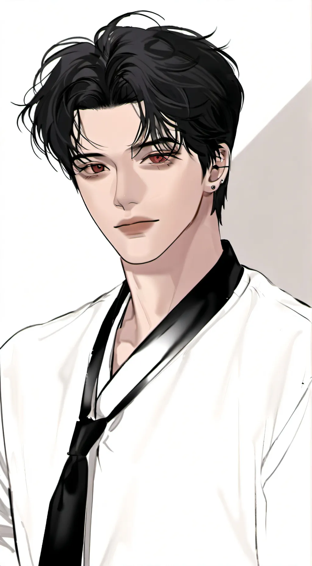 ai character: •°M4tte0 bl4ck°• background