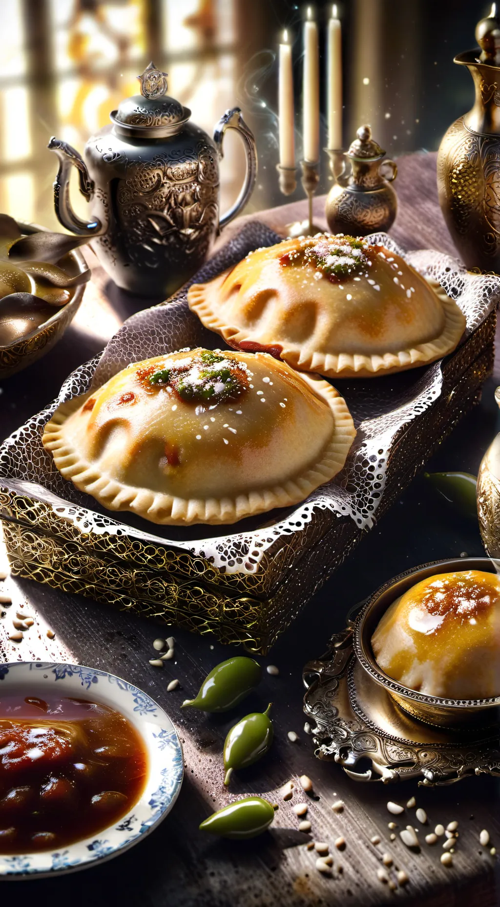 ai character: empanada elegante🗿 background