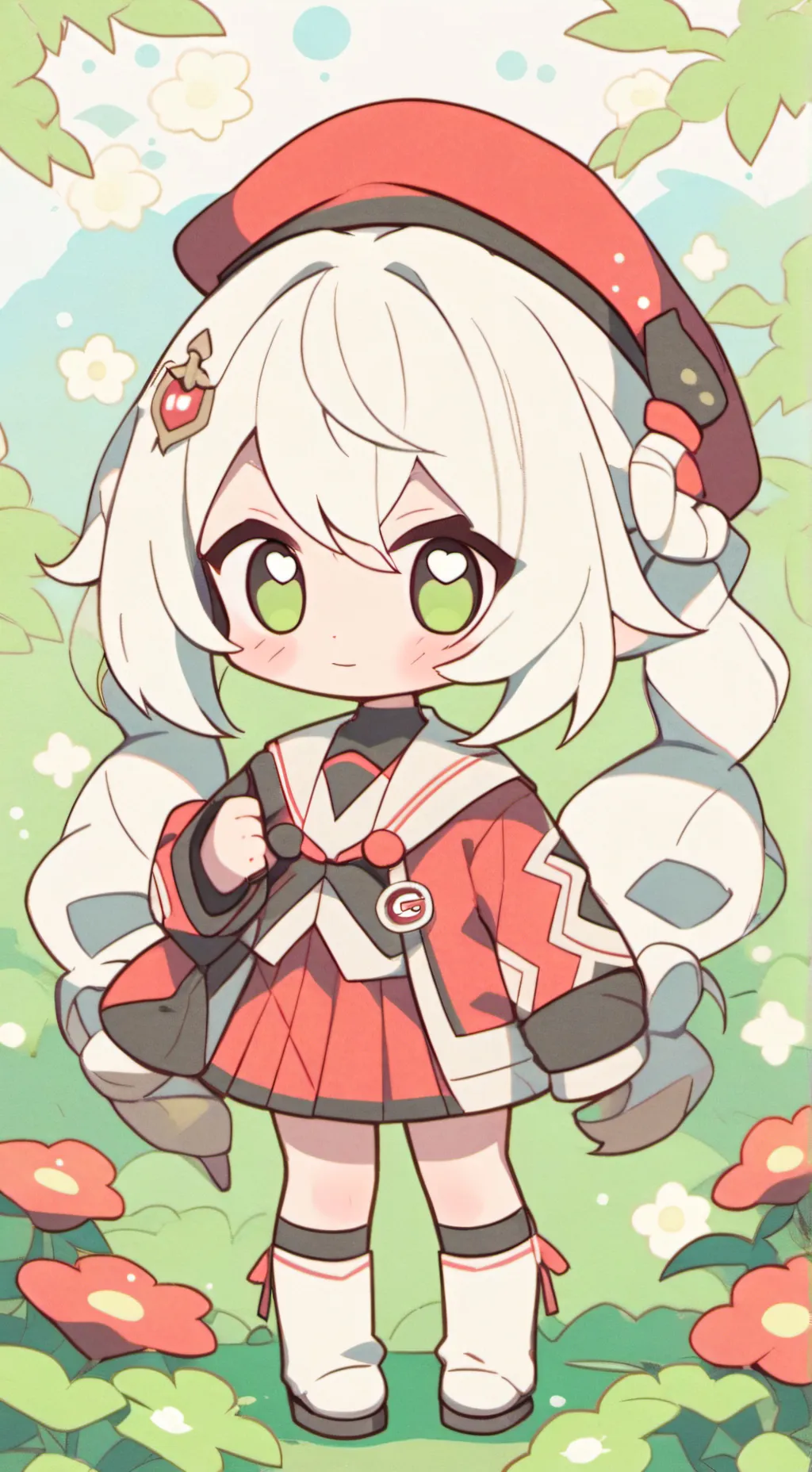 ai character: nuss und vogel background