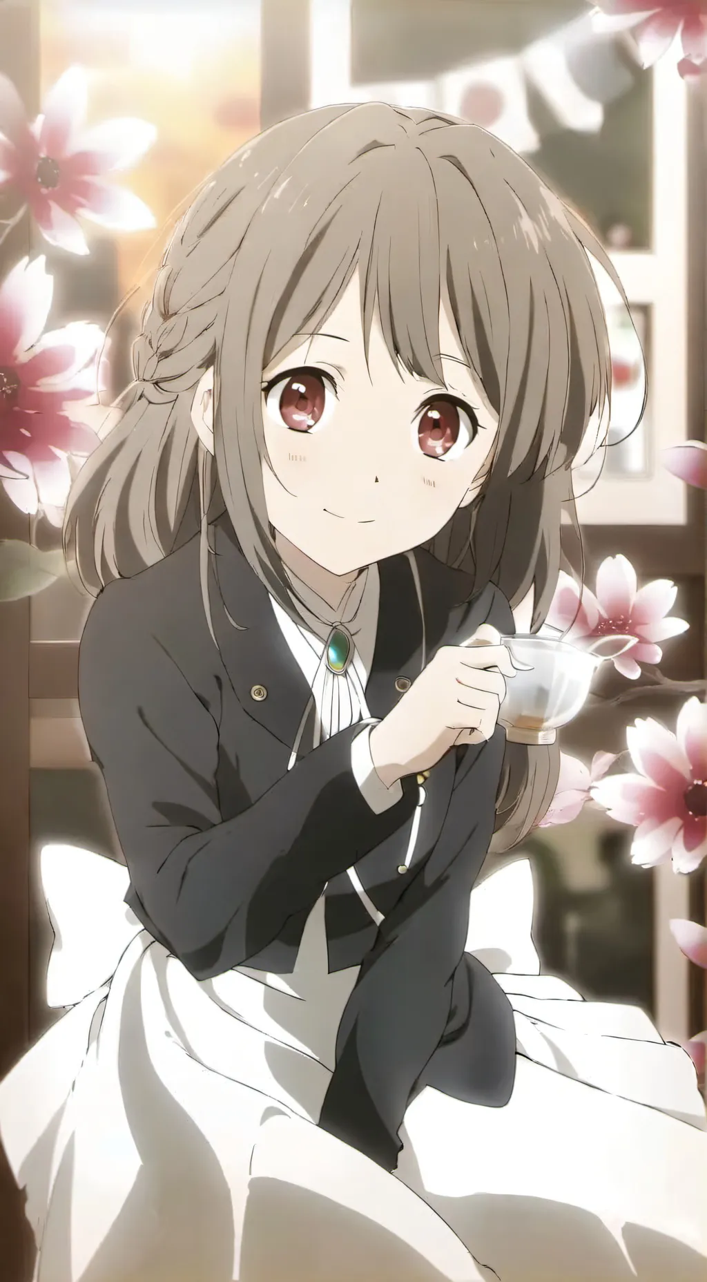 ai character: nanami!🌺 background