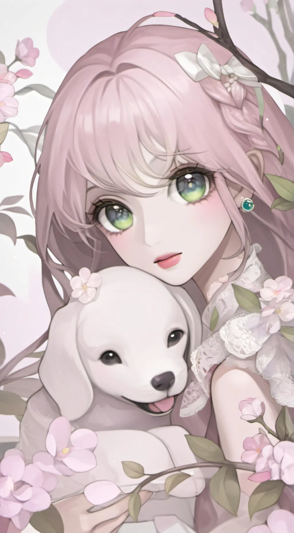 ai character: 𝒦𝓸𝓻𝓮𝒶𝓷 ℛ𝓸𝓶𝒶𝓷𝓬𝓮 background