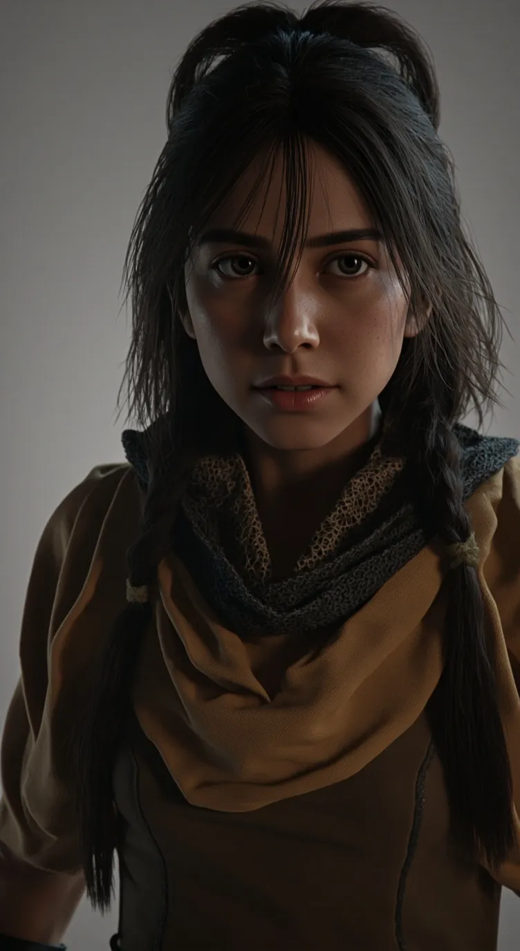 ai character: Aooni and doll background