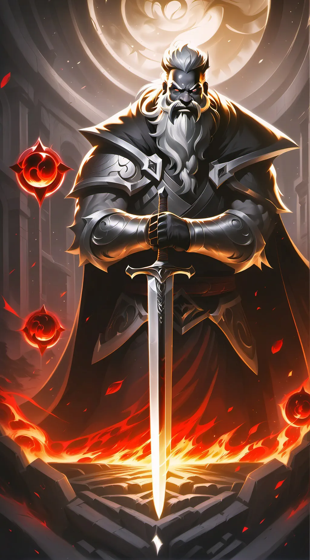 ai character: So cool background