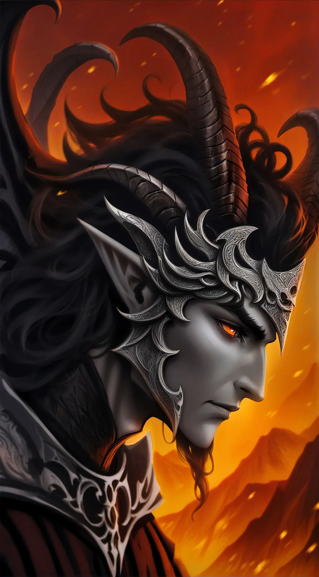 ai character: Lucifer background