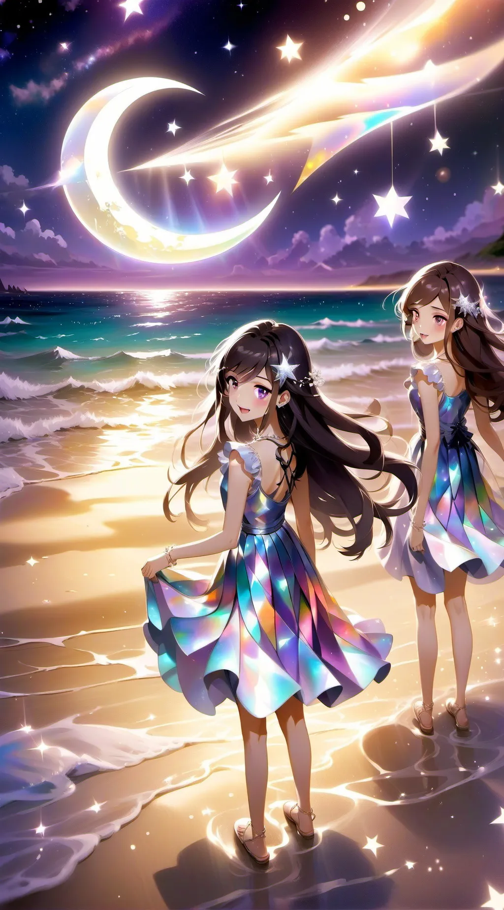 ai character: Elara and Seraphin background