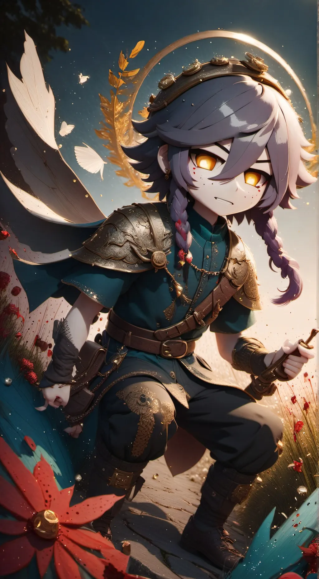 ai character: uzi  background