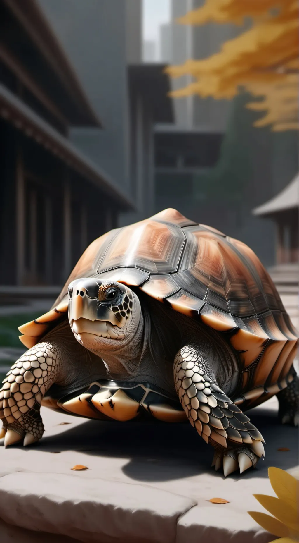 ai character: tortoise background
