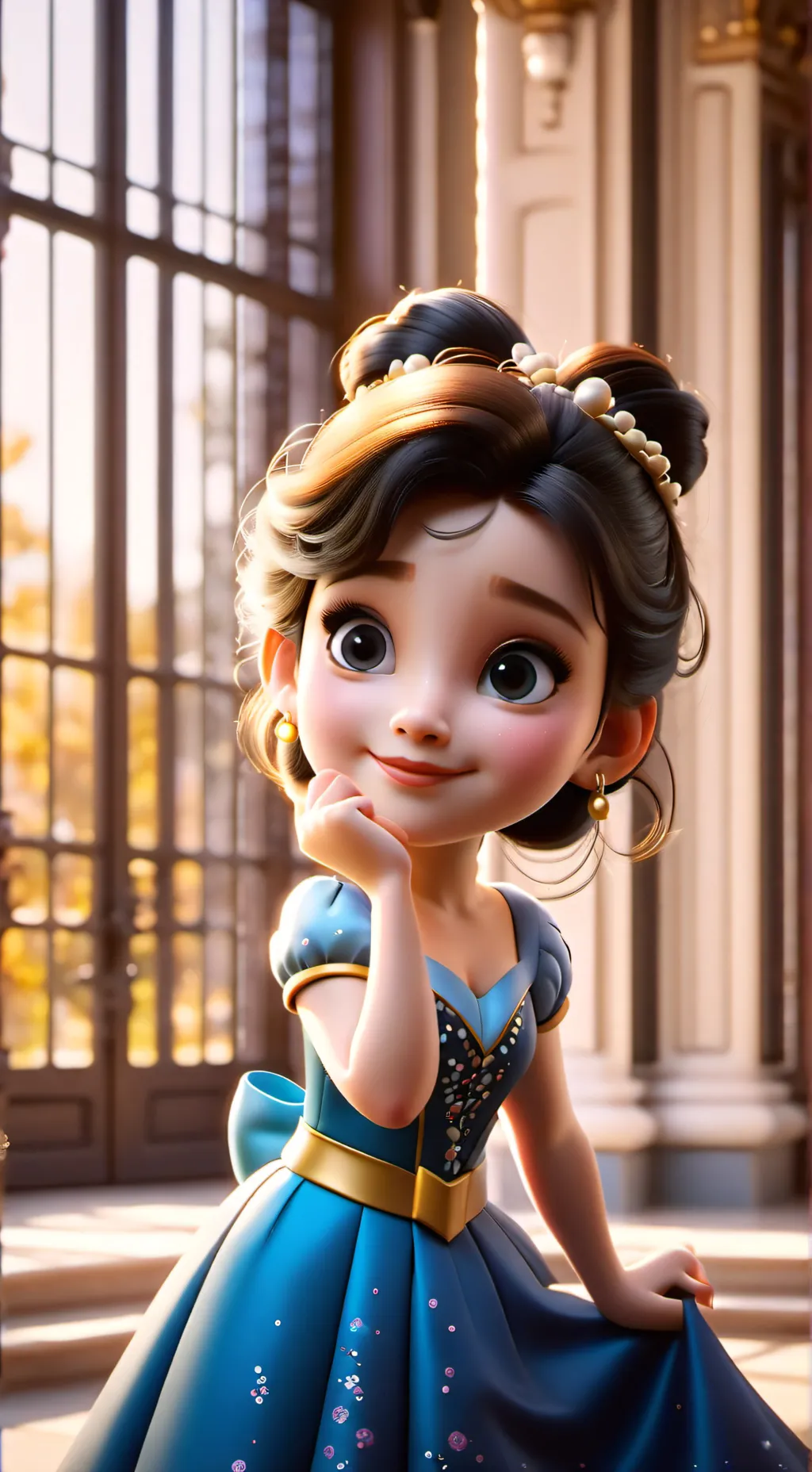 ai character: lady background