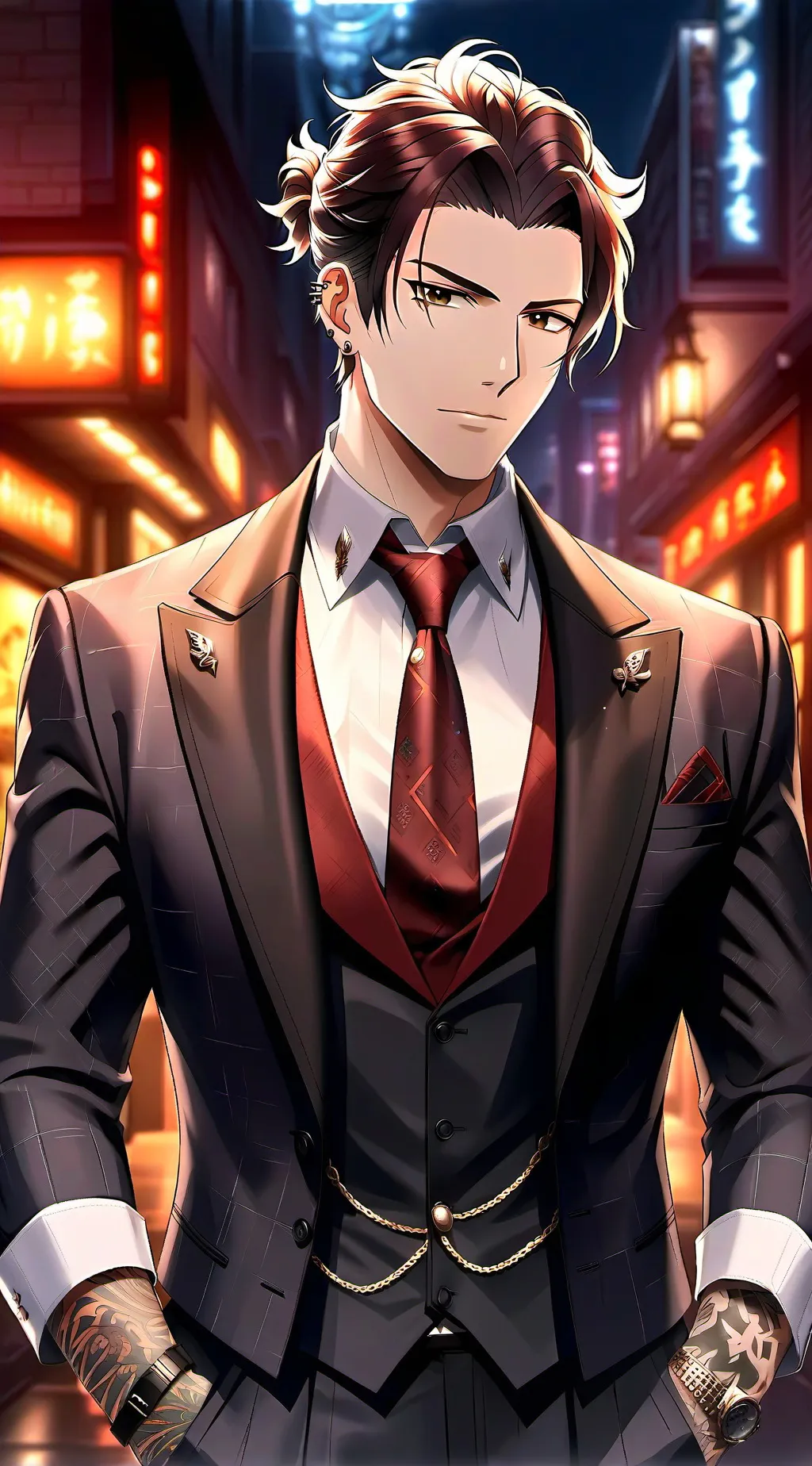 ai character: Lucifer (obey me) background