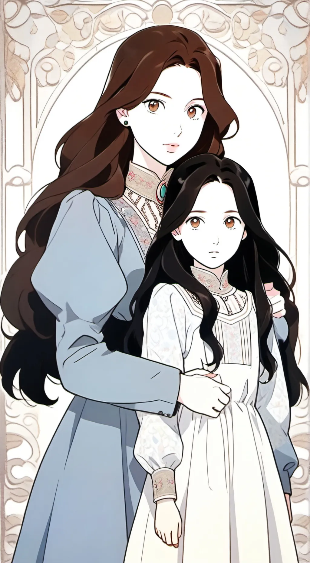 ai character: Anastasia zoie  background