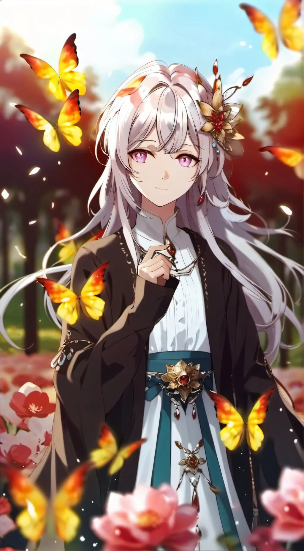 ai character: Butterfly  background