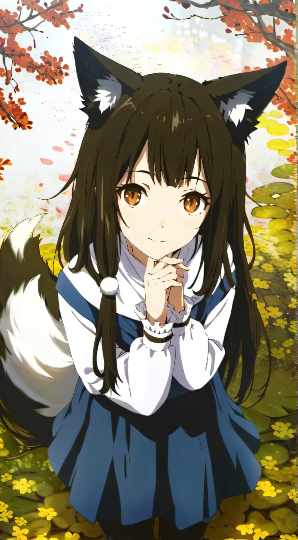 ai character: fox girl background