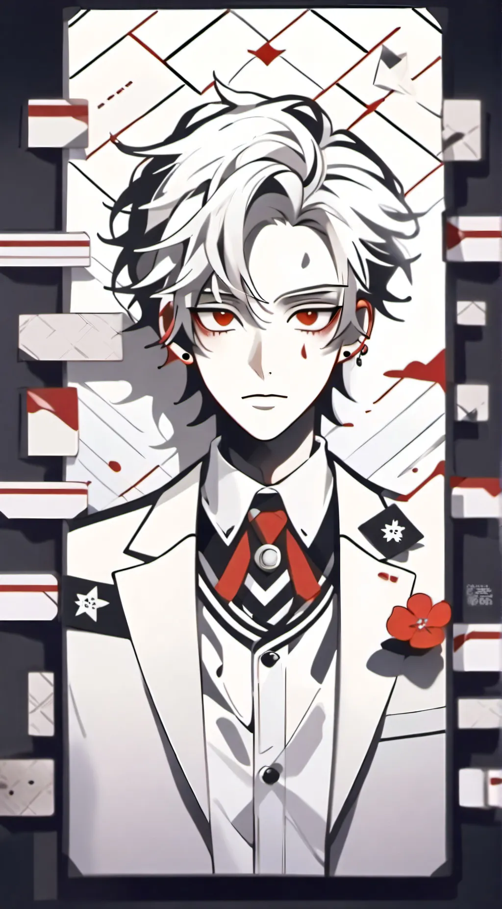 ai character: Justin  background