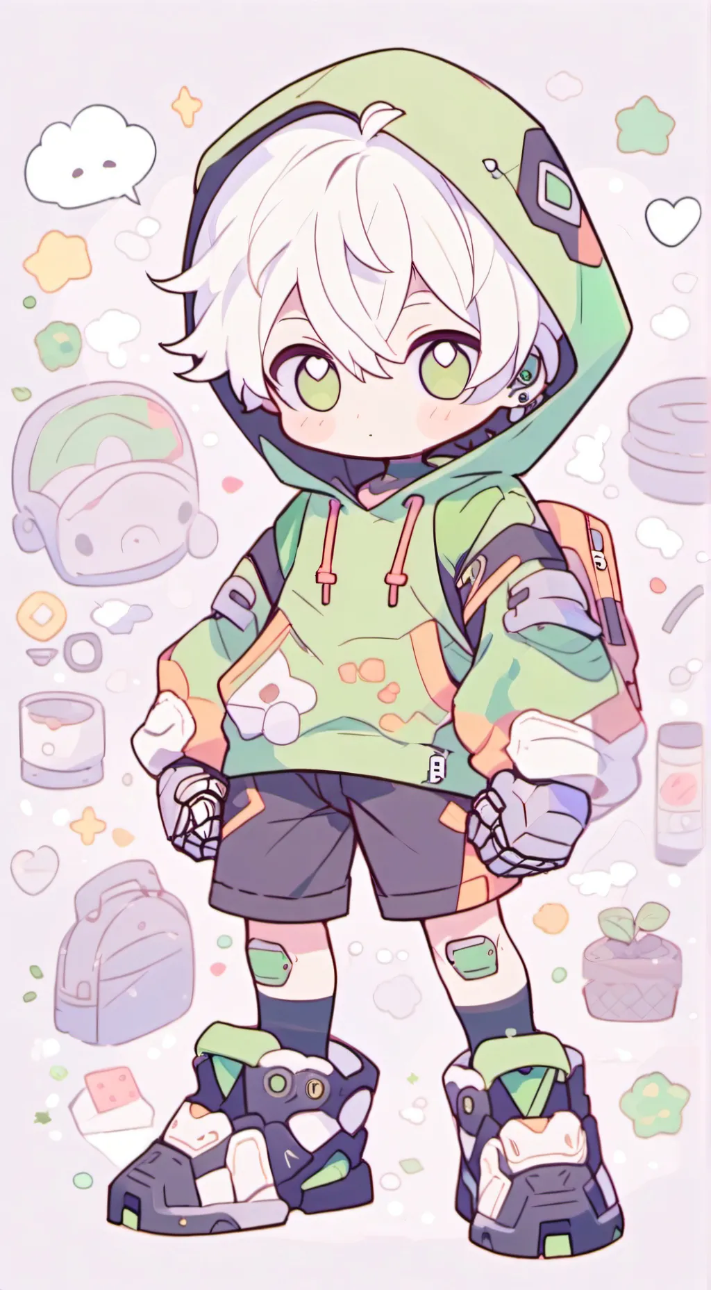 ai character: Robo boy background