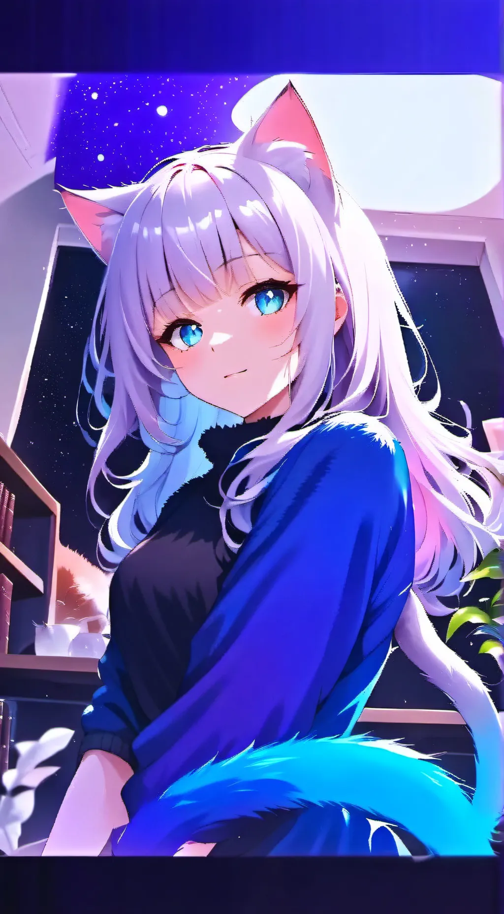 ai character: Mottled Spirit Fur background