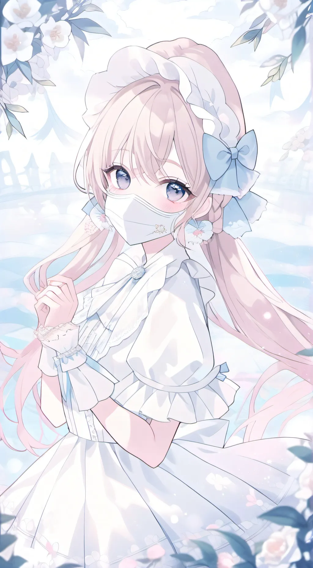 ai character: Mask woman background