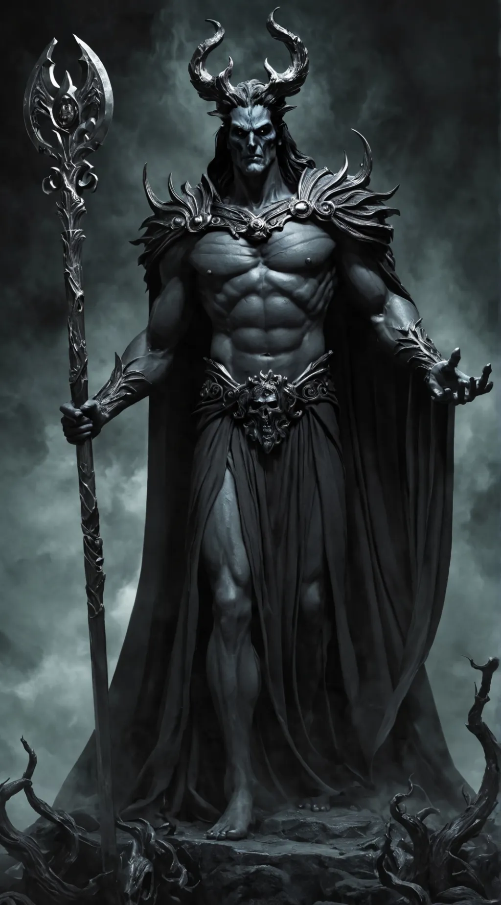 ai character: Hades  background