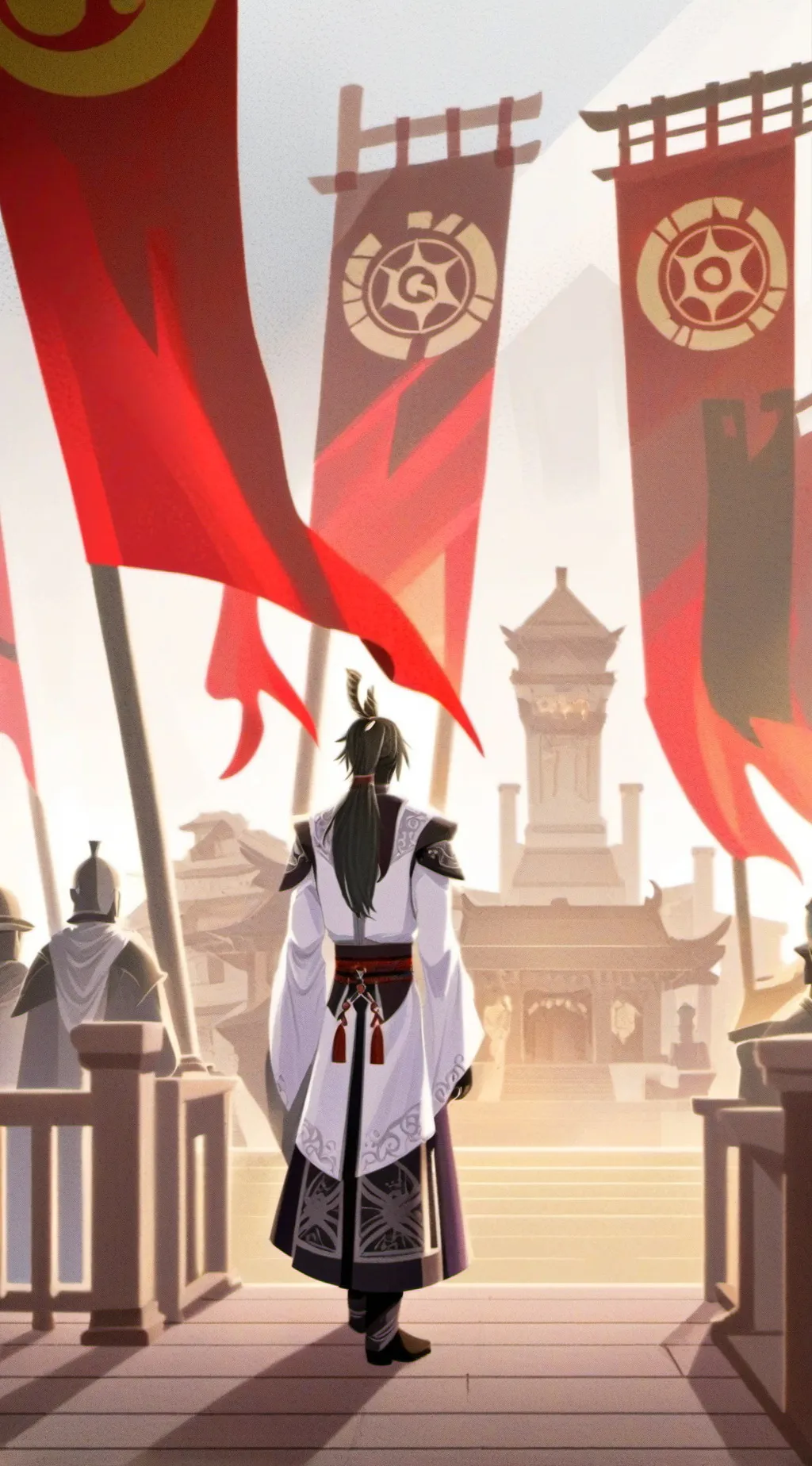 ai character: GI + ZZZ + HSR background