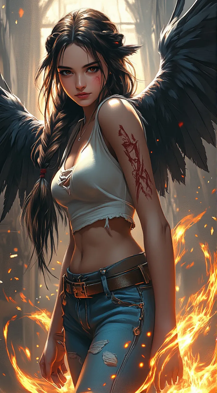 ai character: MHA X Raven 🐦‍⬛ background