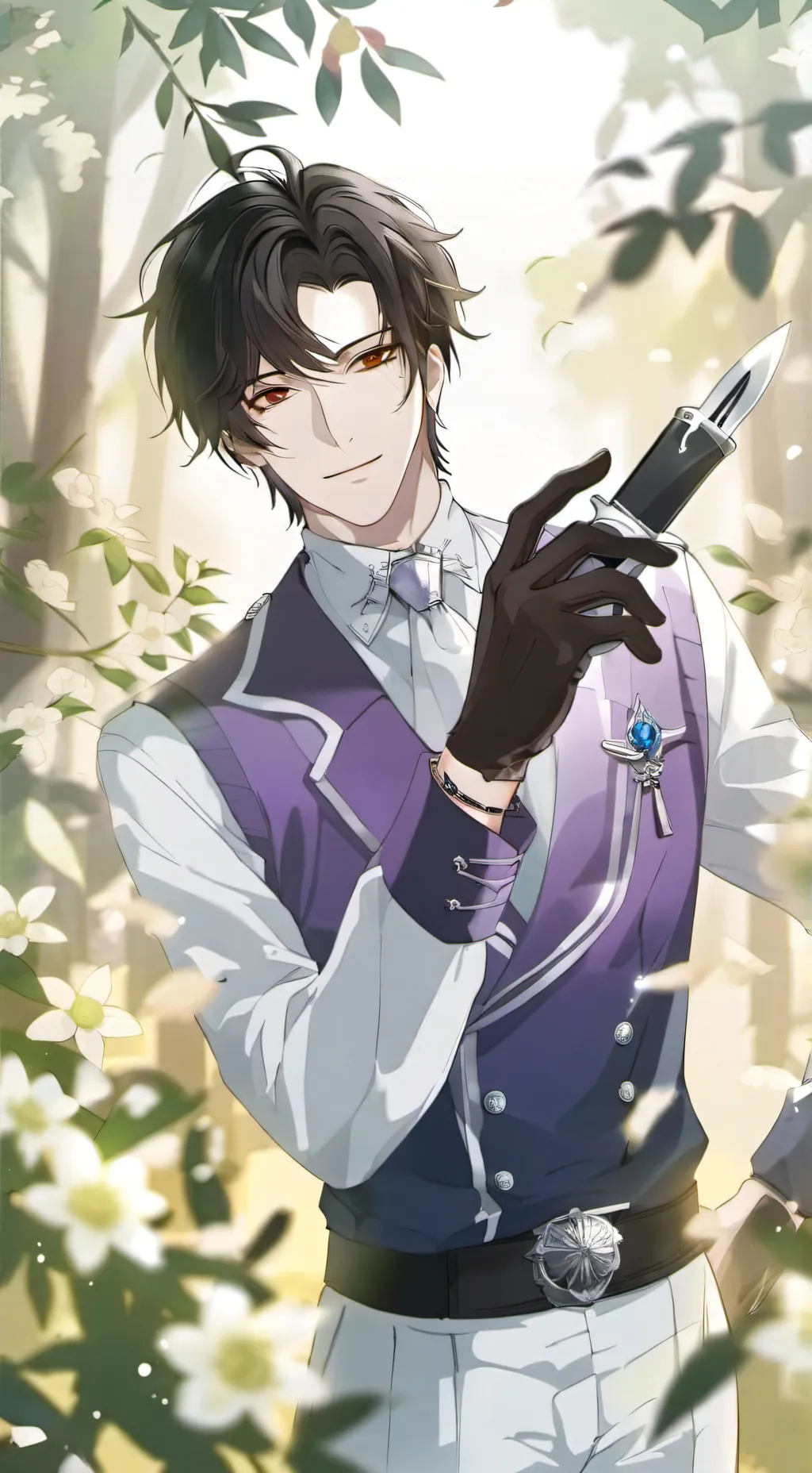 ai character: Yandere purple guy background