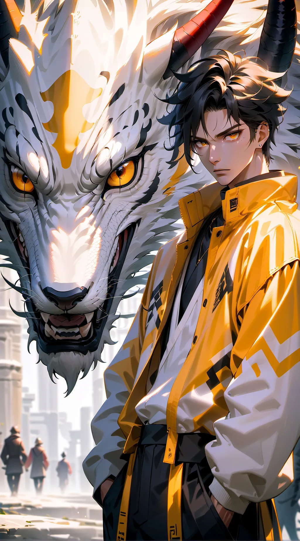 ai character: toma  background