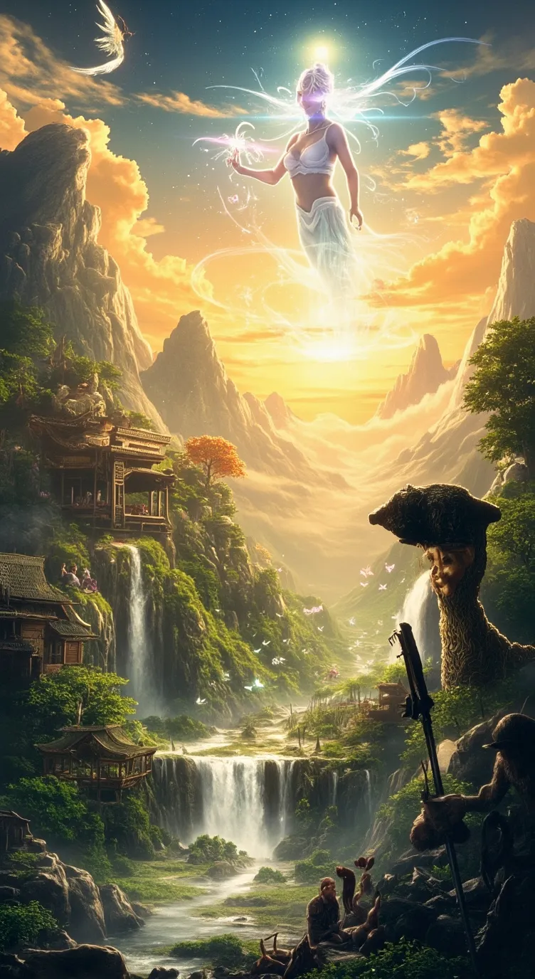 ai character: Fantasy World background