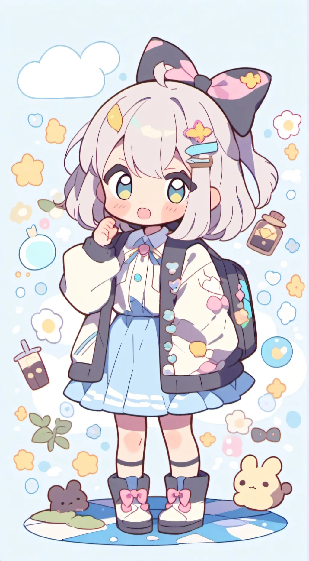 ai character: Niña Abandonada  background