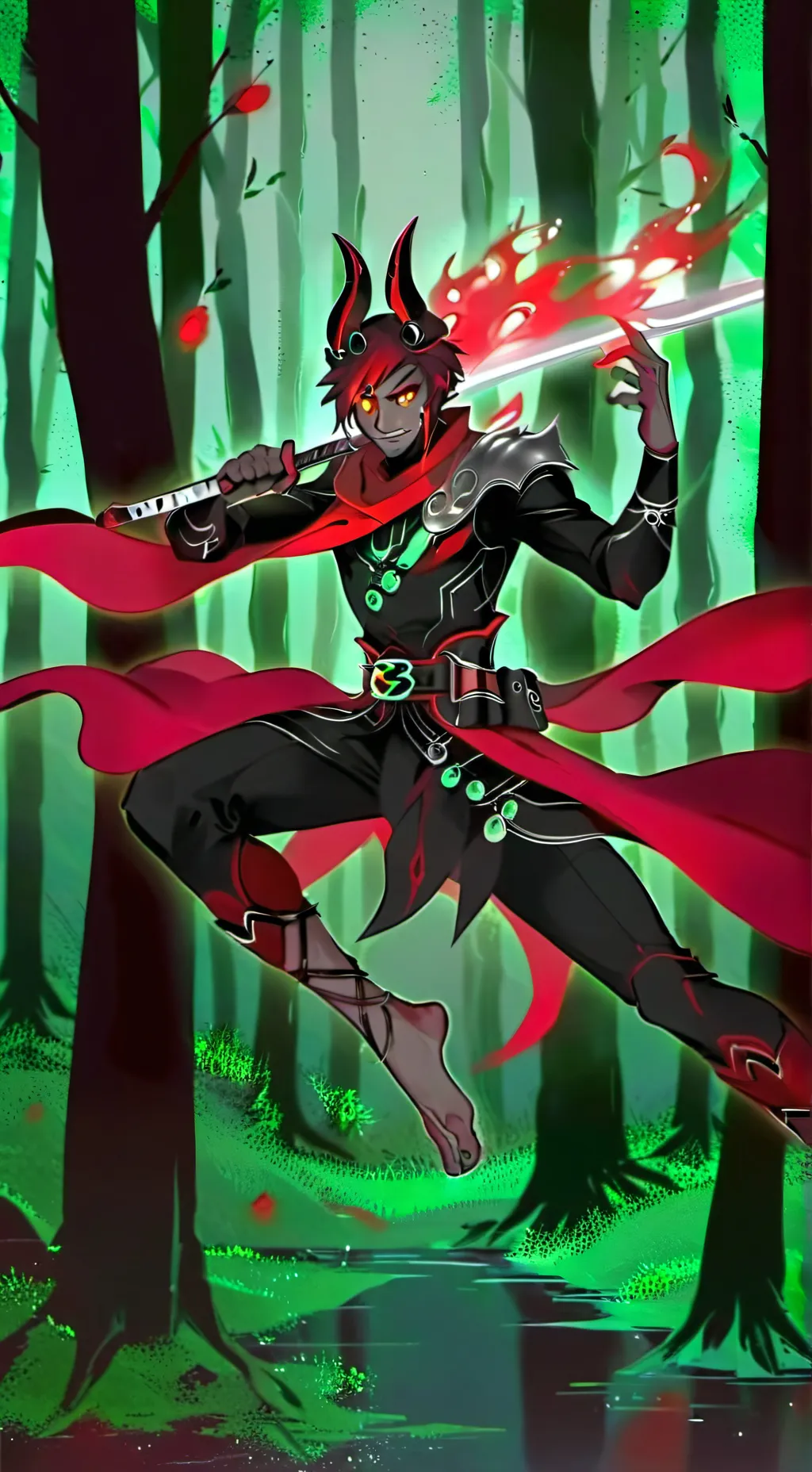 ai character: Аластор  background