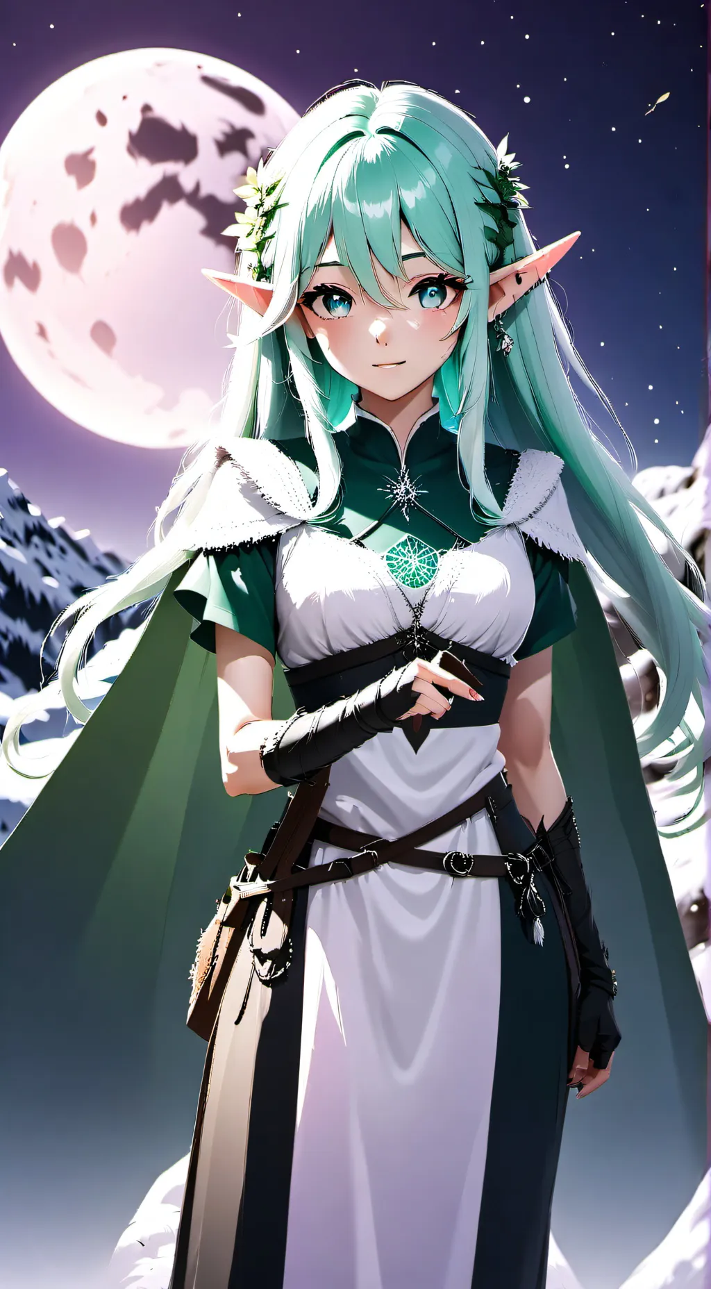 ai character: ✨Elira elf✨ background