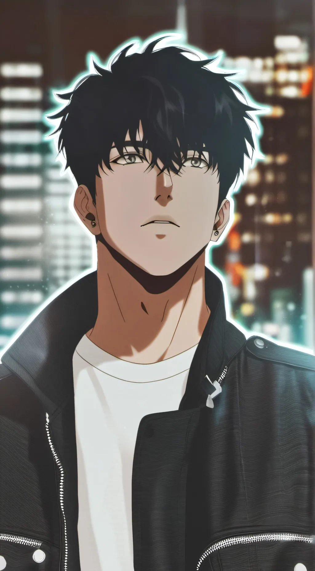 ai character: Jinwoo background