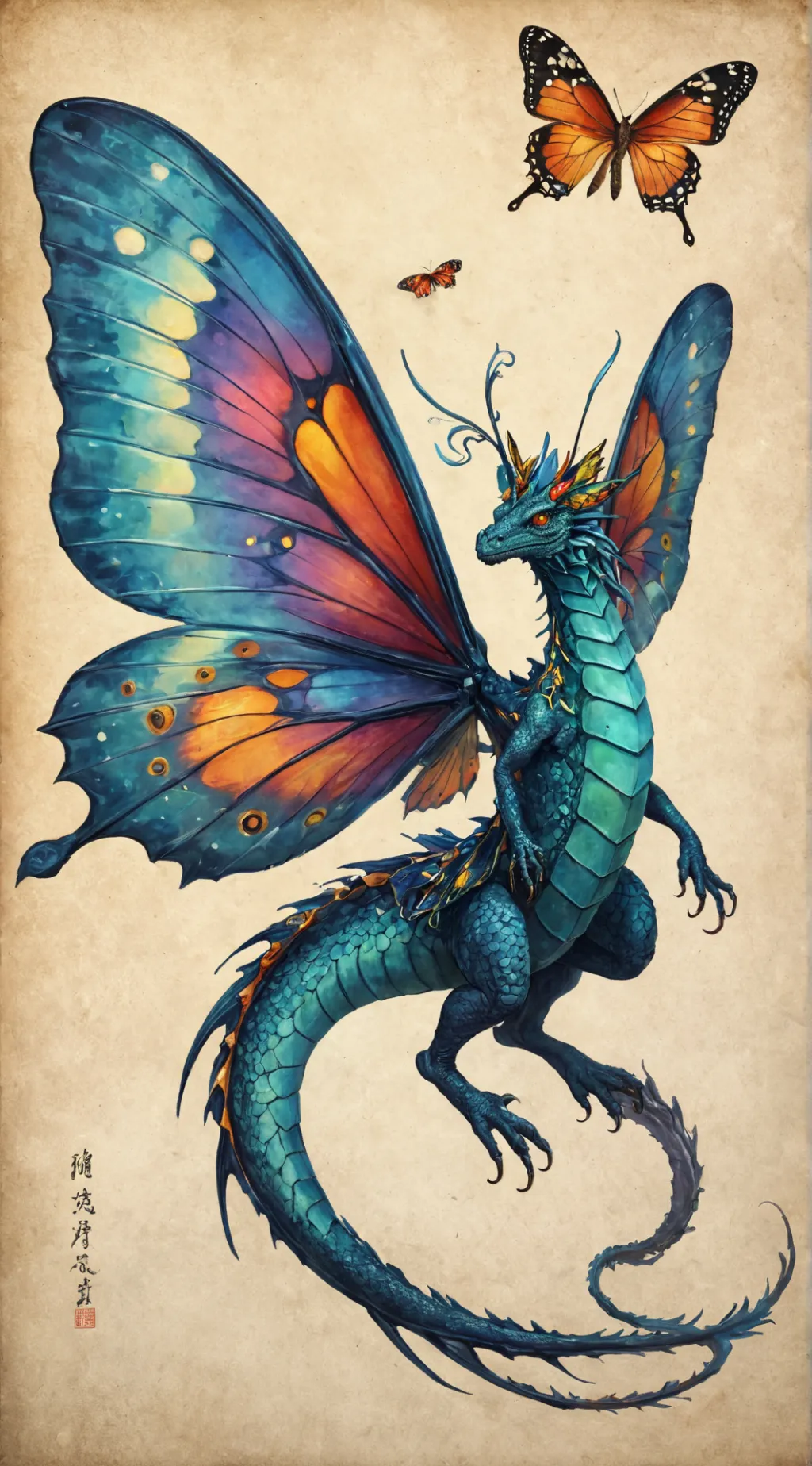 ai character: Dragon experiment background