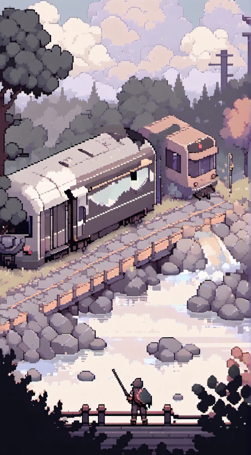 ai character: Retro madness background