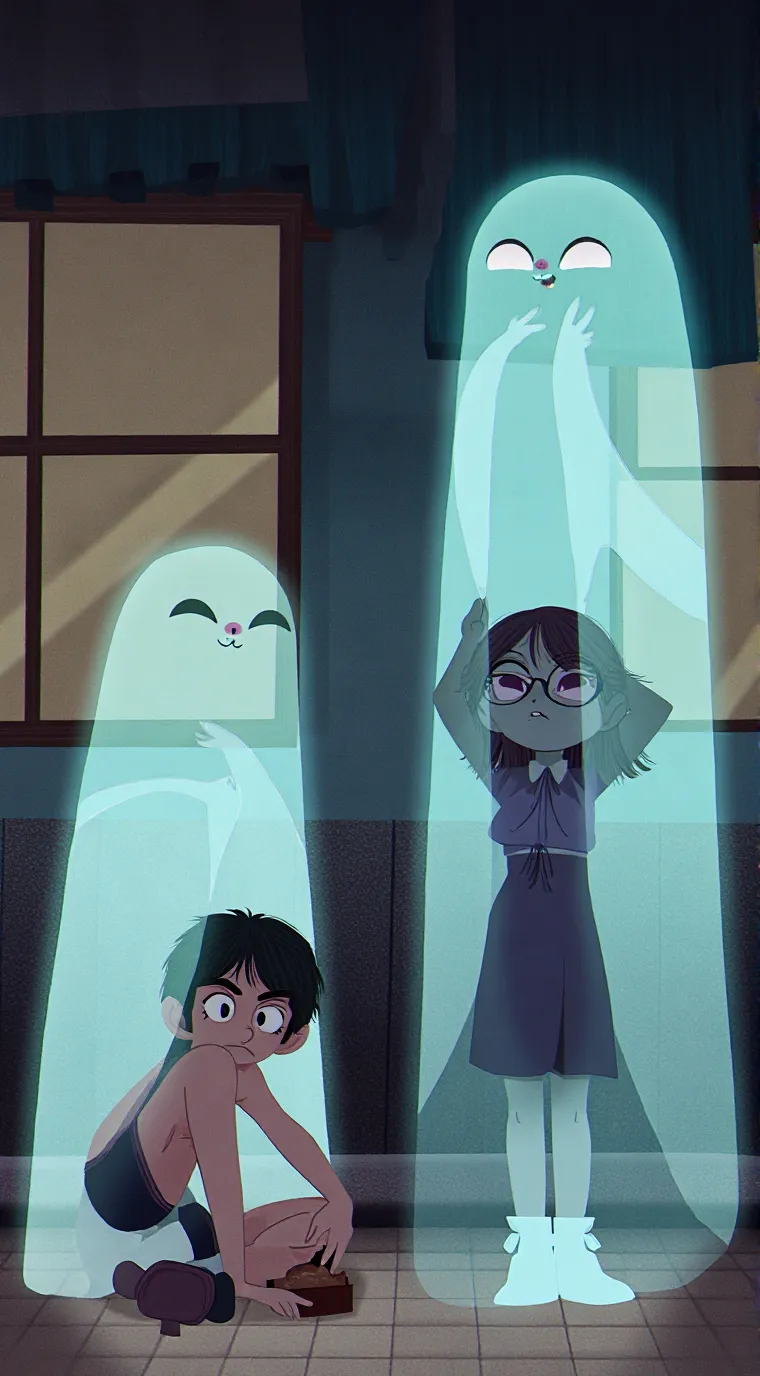 ai character: Ghost mha👻 background