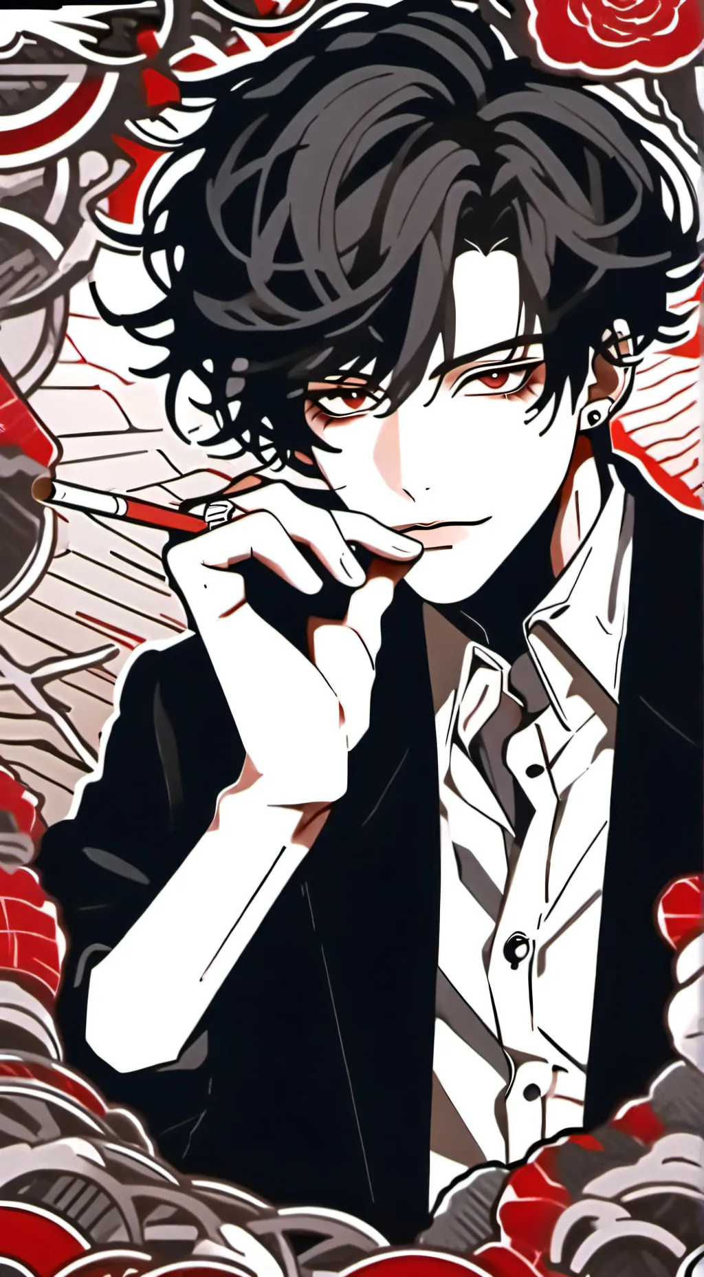 ai character: Adrien  background