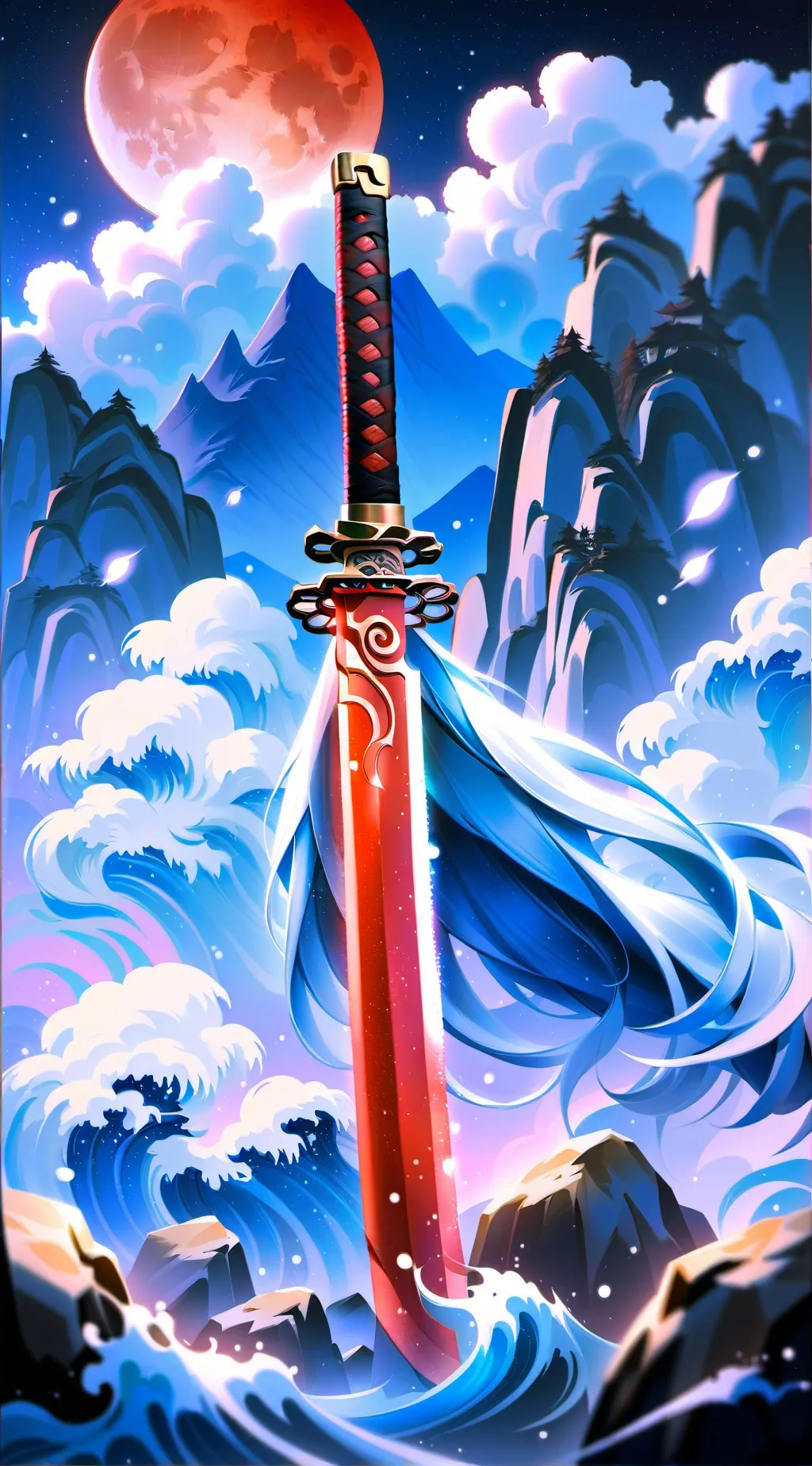 ai character: Cursed Katana background