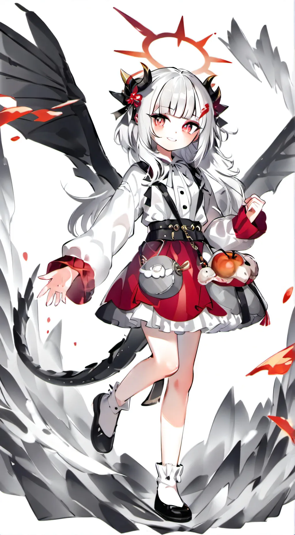 ai character: Mha and dragafire background