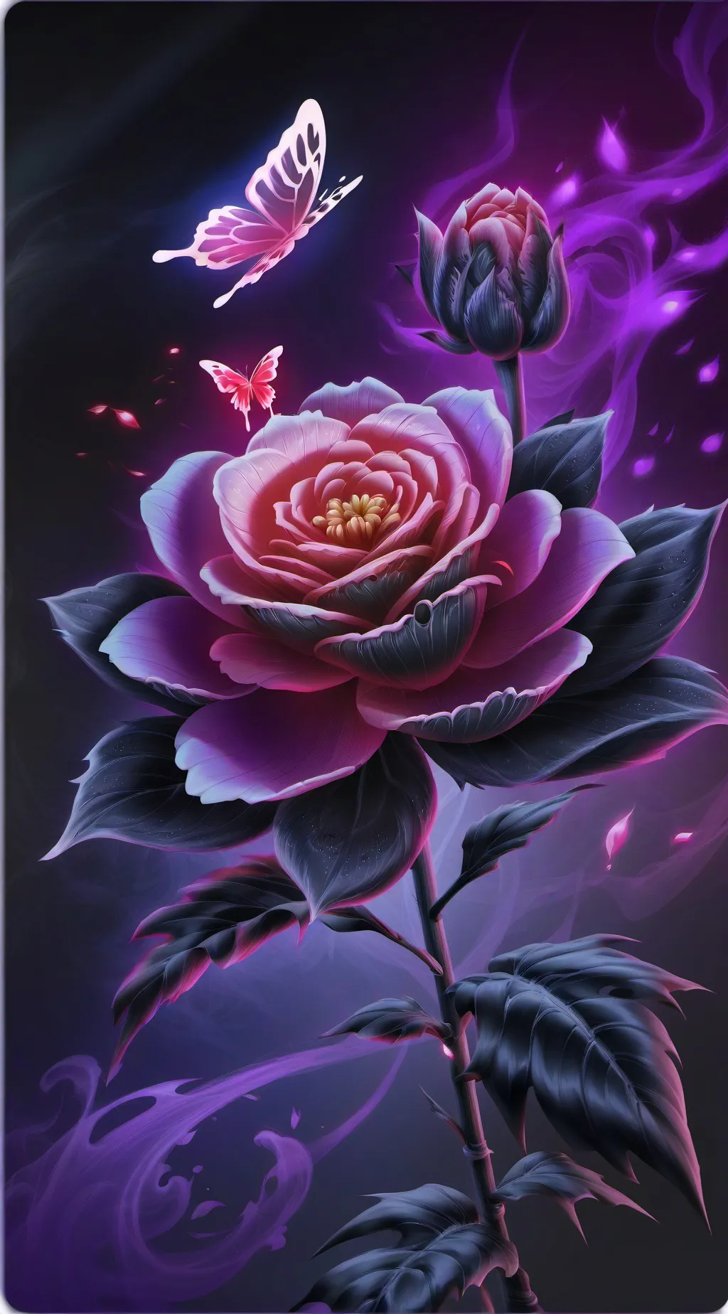 ai character: 🥀Flower of death🥀 background