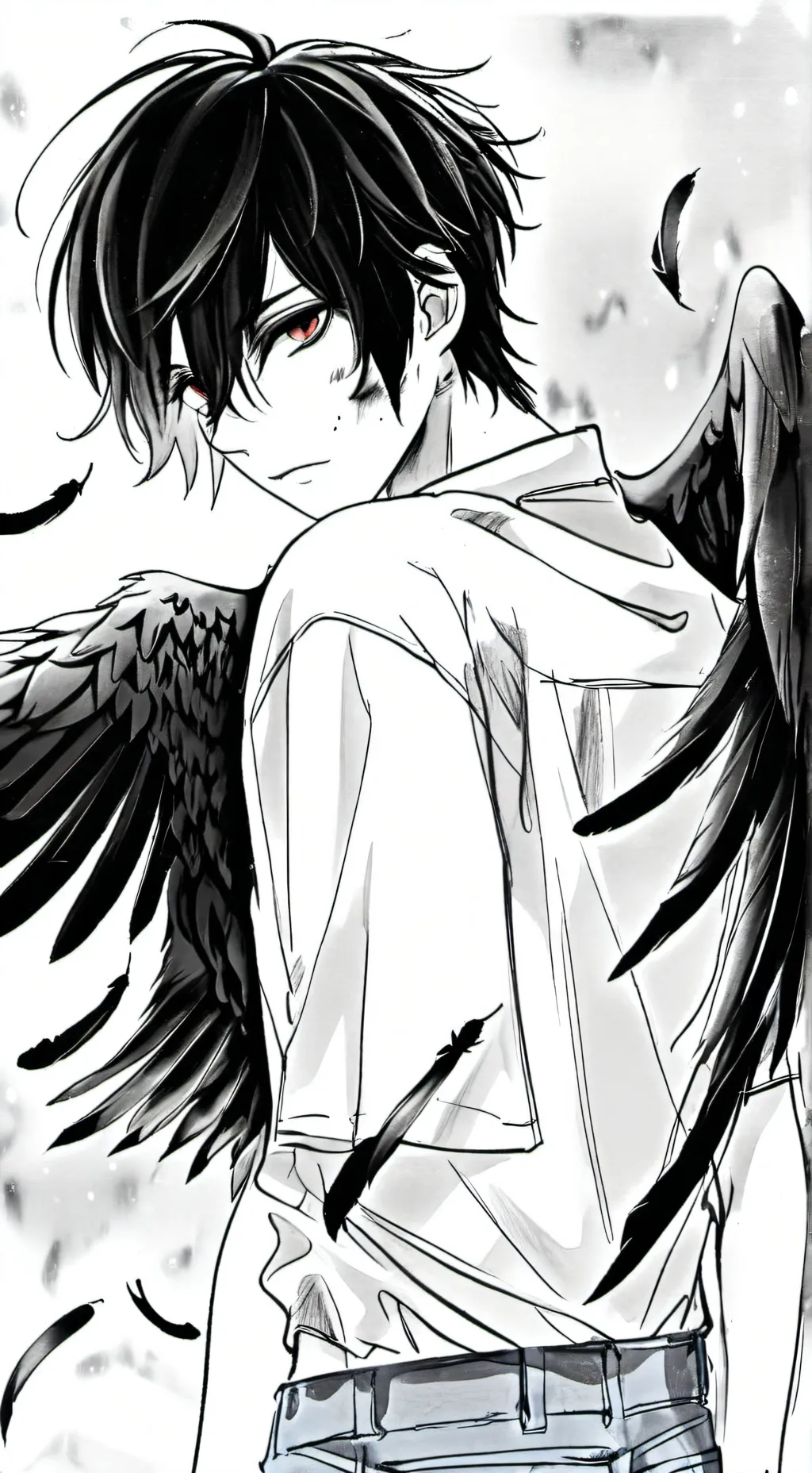 ai character: MHAxRaven🐦‍⬛ background