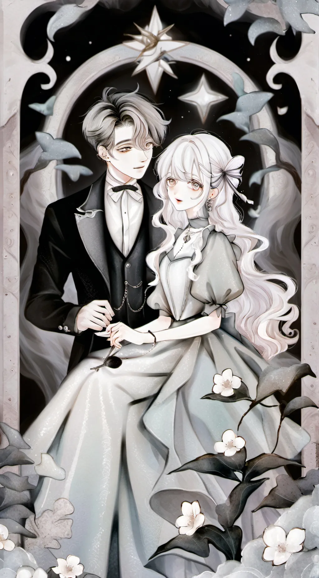 ai character: Emma and David background