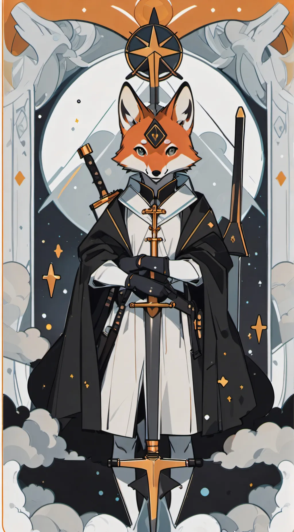 ai character: foxes vs wolfs background
